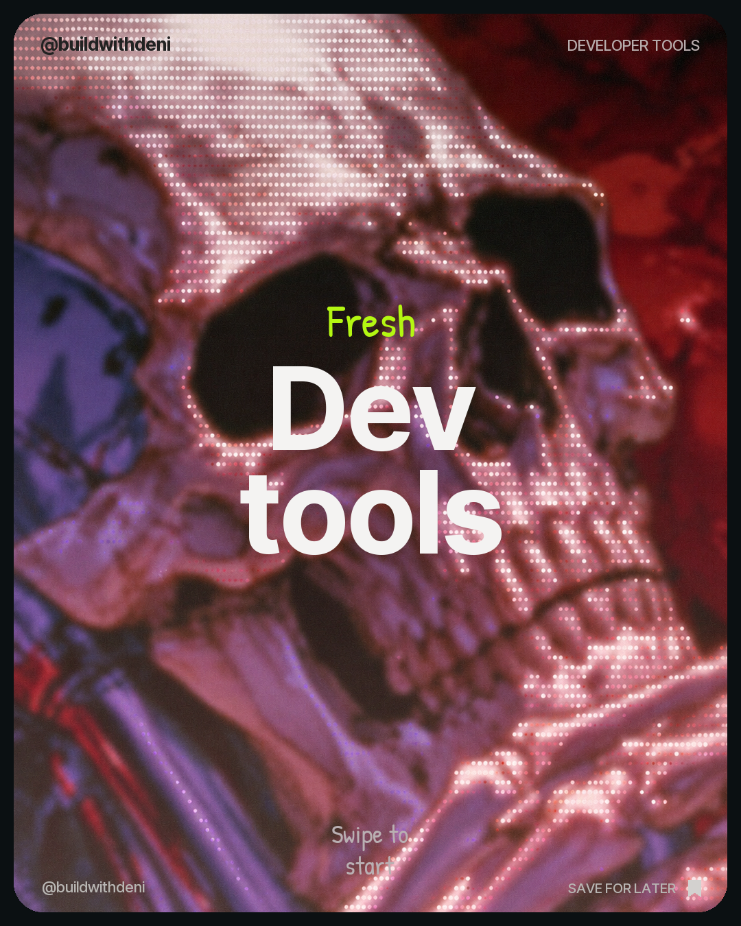 Developer tools carousel cover